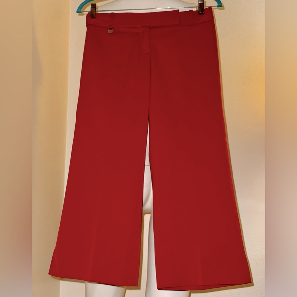 BCBG Maxazria Red Ankle suit pants , size O (matching jacket is in my closet)